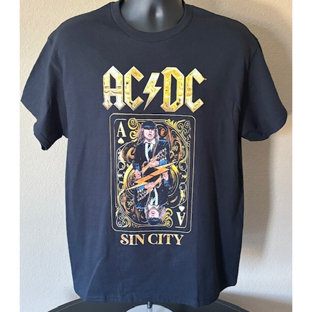 size L Officially Licensed AC/DC PWR/UP tour shirt LAS VEGAS ALLEGIANT STADIUM
